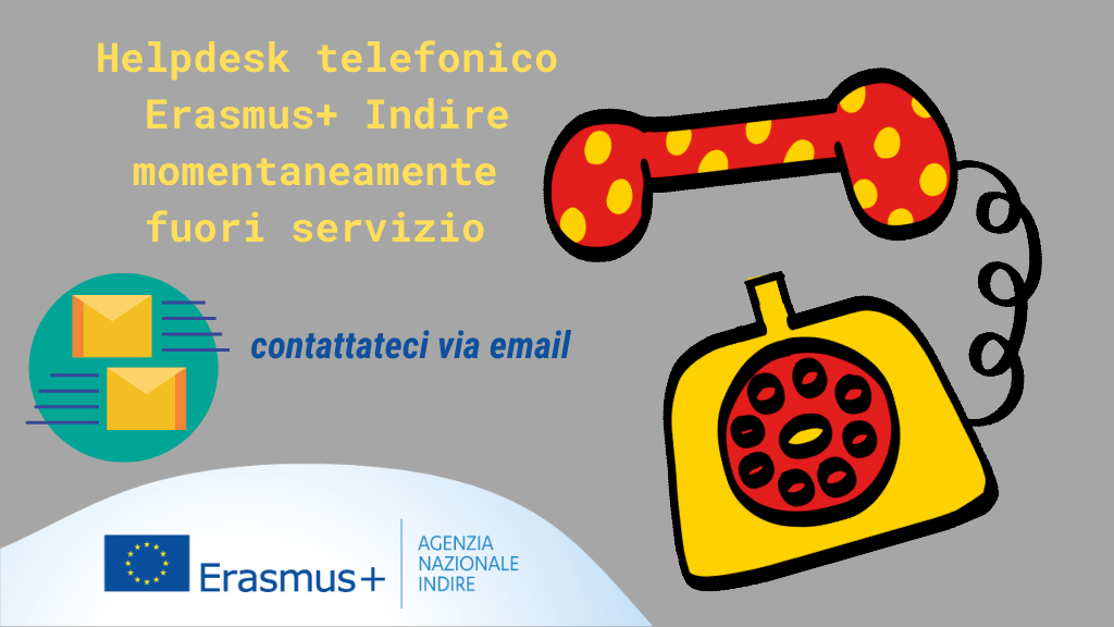 helpdesk telefonico Erasmus+ Indire