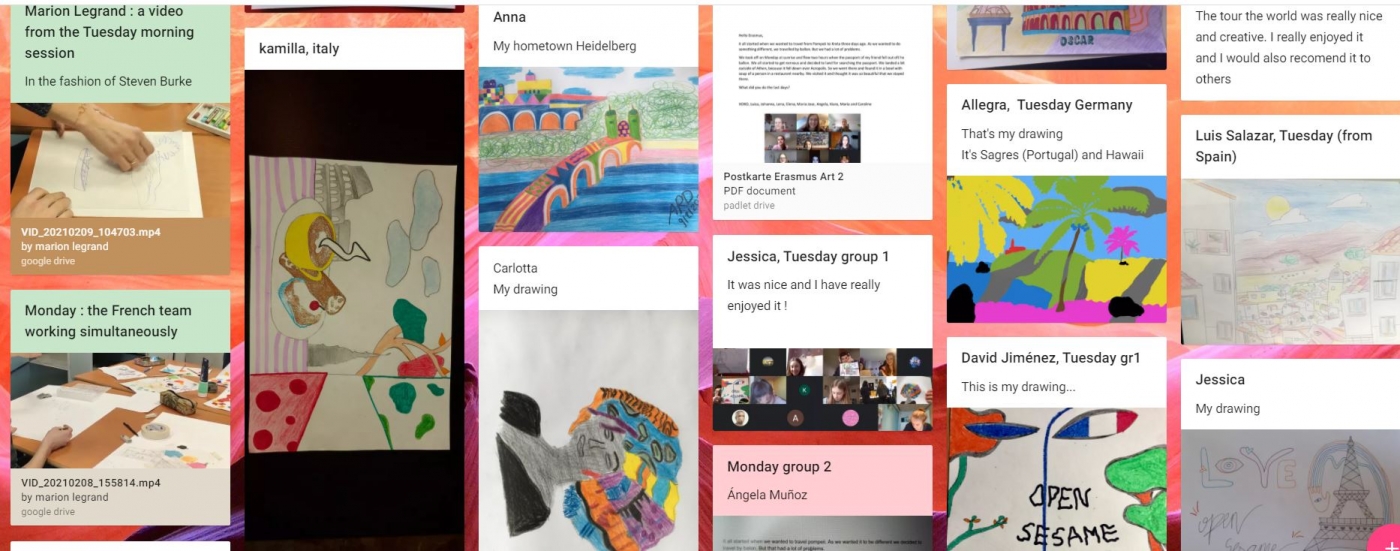 Attività artistiche in mobilità virtuale Erasmus+